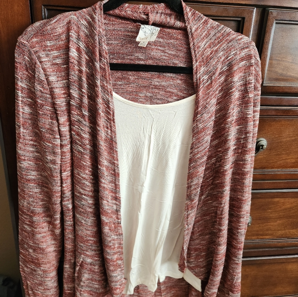 Rust & cream marl sweater